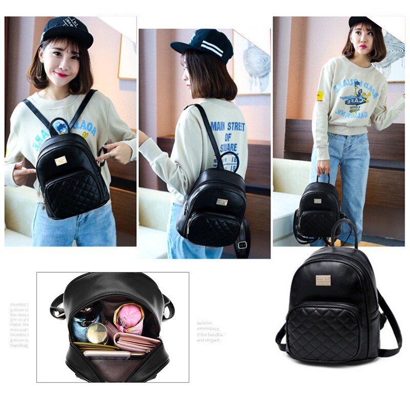 Women Large Capacity Backpack Purses High Quality Leather Female Vintage Bag School Bags Travel Bagpack Ladies Bookbag Rucksack