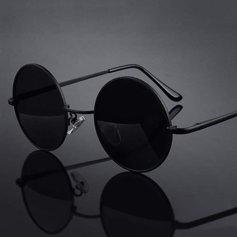 Retro Classic Sun Glasses Round Glasses Men Women Fishing Glasses Goggles Camping Hiking Driving Eyewear Metal Frame Sunglasses