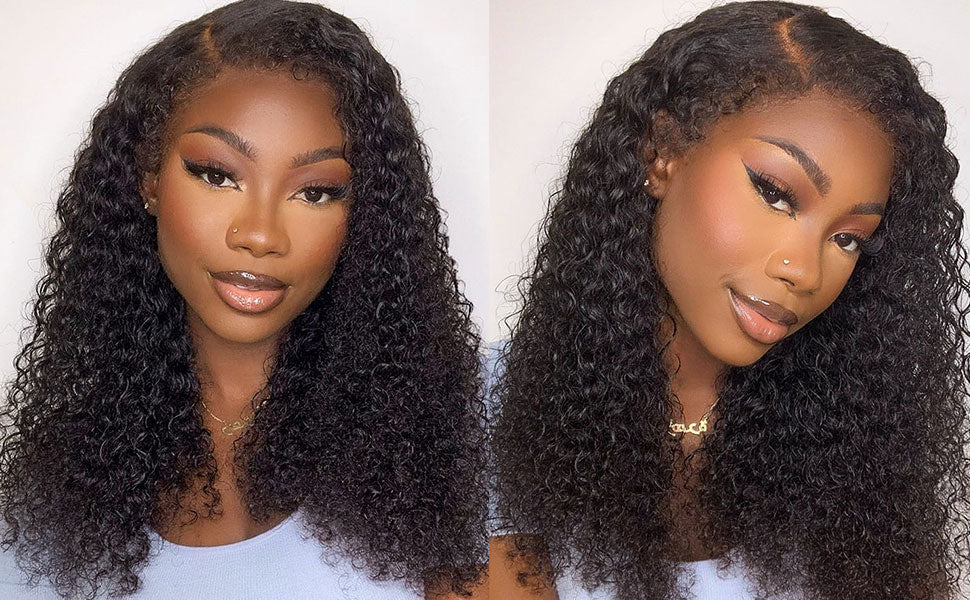 250 Density 13x6 Hd Afro Kinky Curly Wig 100% Human Hair 13x4 4c Edges Frontal Deep Wave Curly Lace Front Wigs For Women on sale