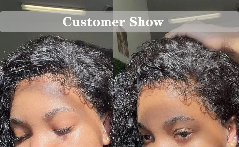 250 Density 13x6 Hd Afro Kinky Curly Wig 100% Human Hair 13x4 4c Edges Frontal Deep Wave Curly Lace Front Wigs For Women on sale