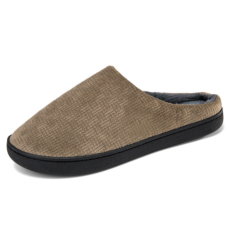 Extras Size Cotton Slippers Men's Winter Home 46 Plus Size Plus Size 47 Non-Slip Thick Bottom 48 Dad Slippers Men's Winter
