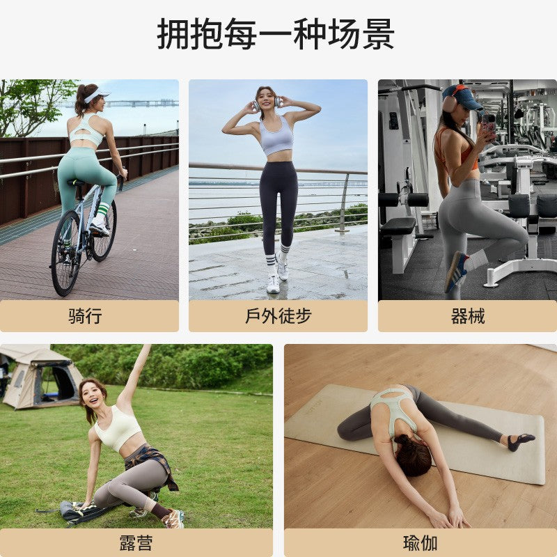 Yoga Pants for Women, Autumn and Winter, High-Waisted, Tummy Control, Butt-Lifting, Outdoor Fitness, Tight-Fitting, Running Training, Squat Sports Long Pants, Quick-Dry