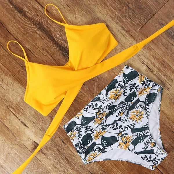 Leopard Swimsuit Women Snake Print Bikini 2021 Sexy Cross Ba
