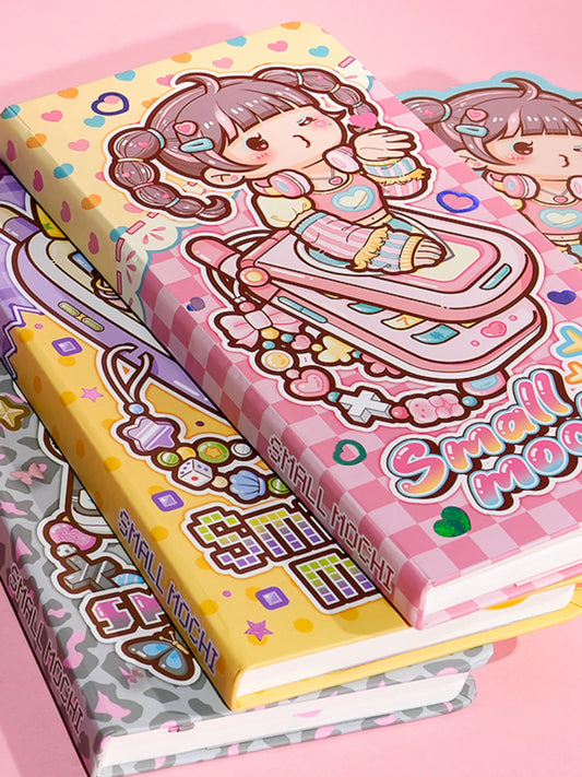 Little Fried Glutinous Rice Cake Stuffed with Bean Paste Journal Book Girl Good-looking Weeks Journal Book Suit Y2g Preppy Style Kids Girl Cute Little
