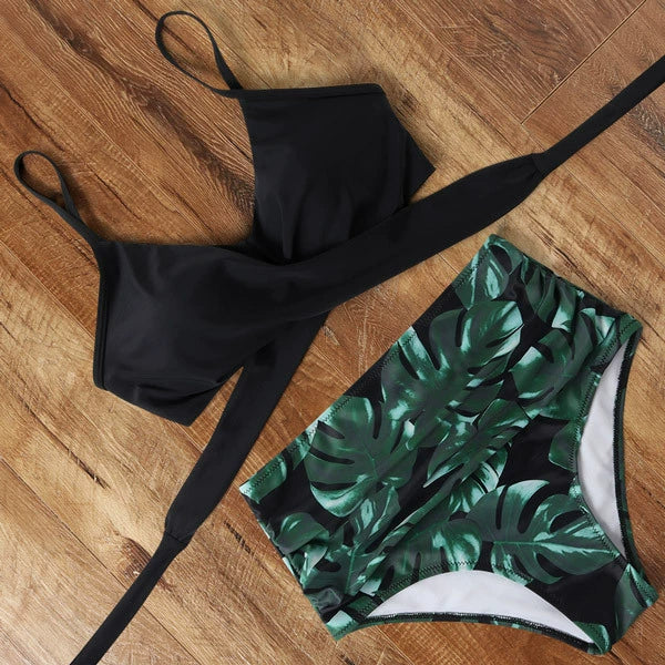 Leopard Swimsuit Women Snake Print Bikini 2021 Sexy Cross Ba