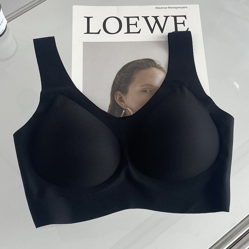 [High Quality] Red Endless Underwear Big Chest Small Thin plus size Sports Vest Bra