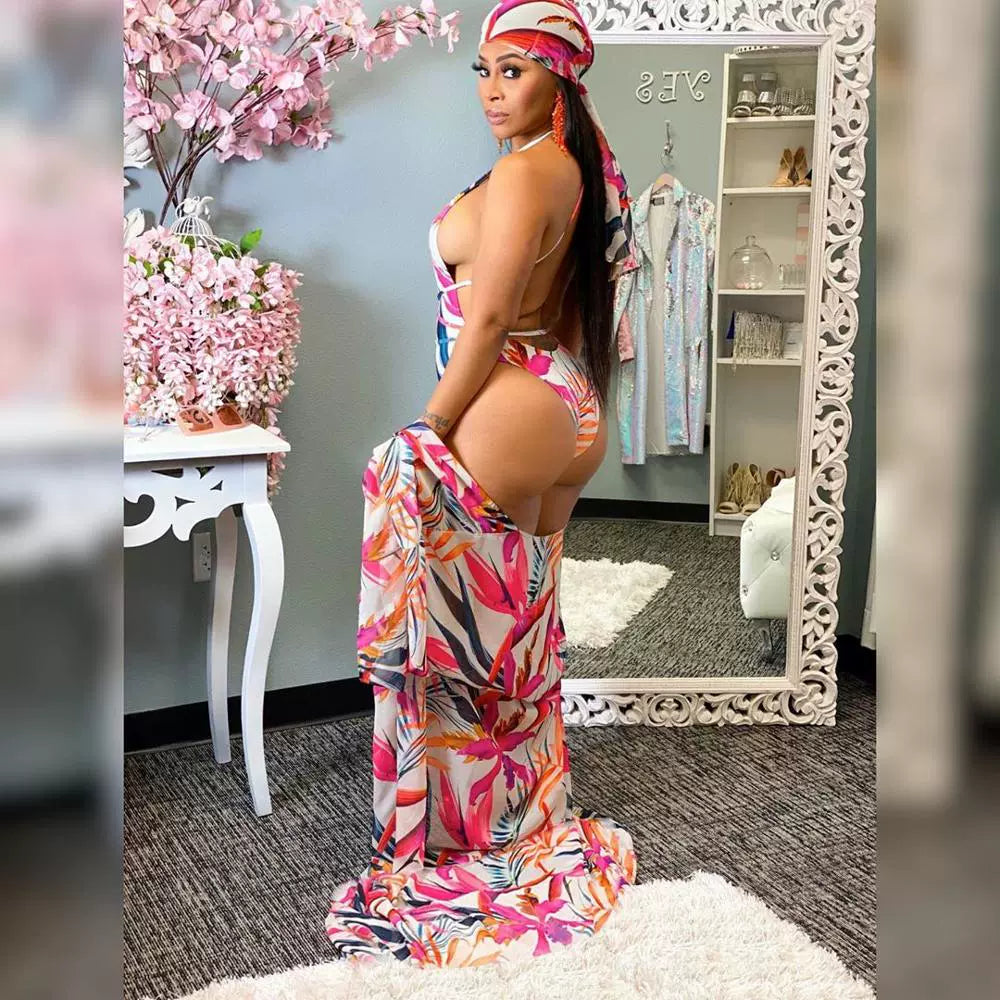 Swimsuit And Cover Up Sets 2020 Sexy Women Swimwear Beach We