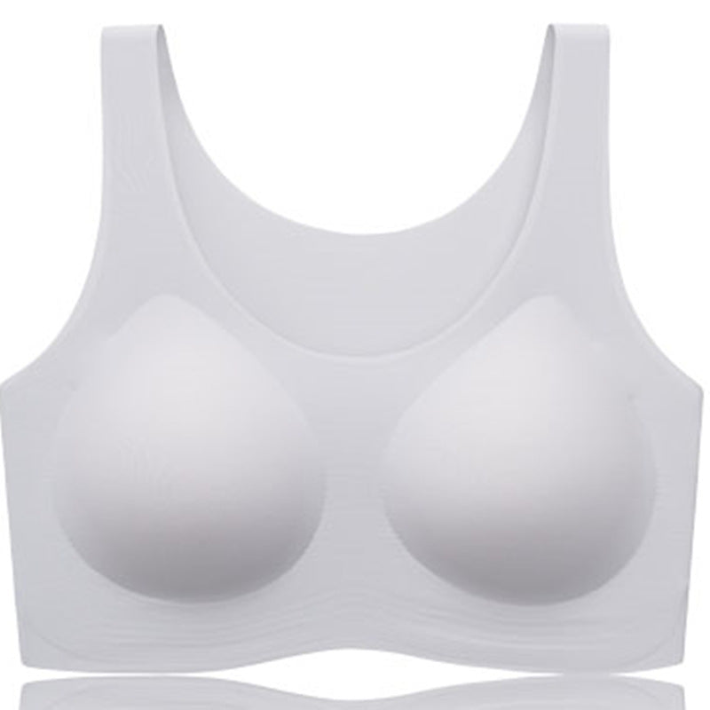 [High Quality] Red Endless Underwear Big Chest Small Thin plus size Sports Vest Bra