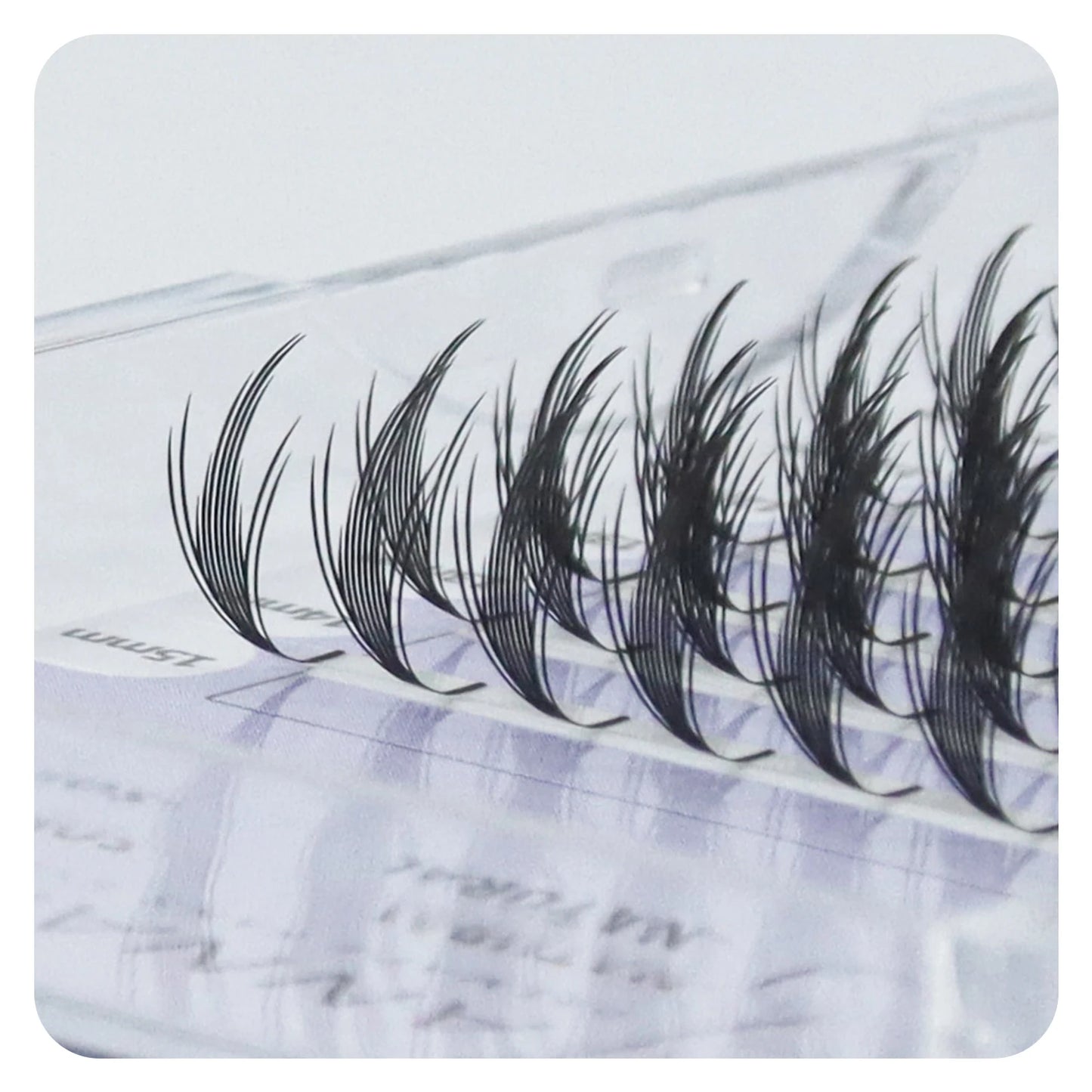 ANNAFRIS Comic Spire Eyelash Extension Premade Fans Natural Cashmere Manga False Eyelash Natural Soft Feather Shape Pteris Lash