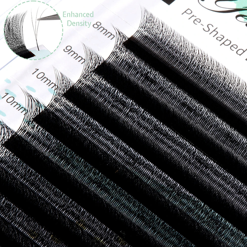 Yelix New 3D W Shape Small Opening Eyelash Extension Premade Volume Lashes L M Narrow 3D W Lashes Faux Eyelashes Makeup Tools