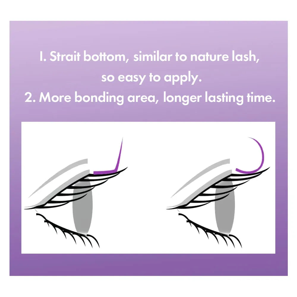 MASSCAKU Easy Fanning Bloom Eyelashes Austomatic Flowering Volume Faux Mink Individual Lashes Thick Natural Eyelash Extension