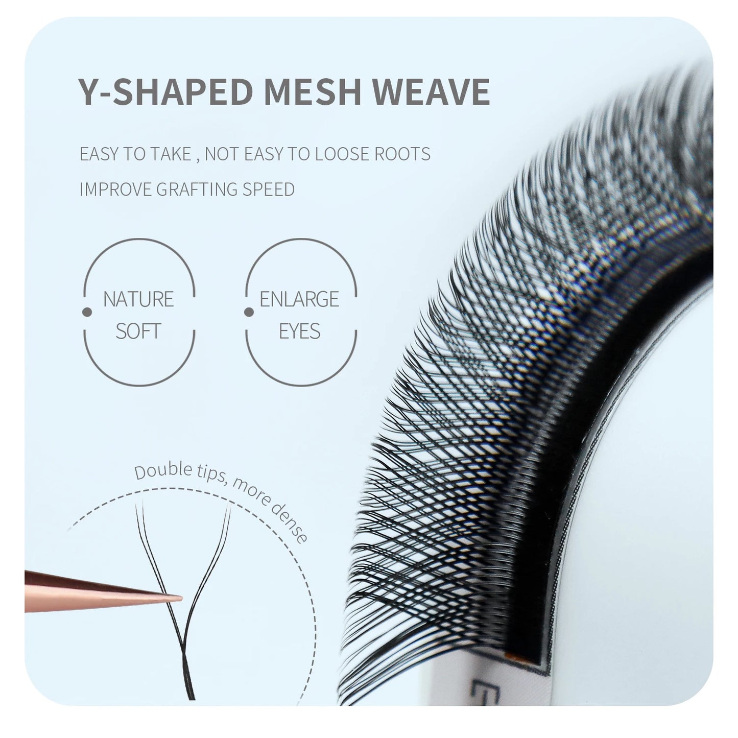 ANNAFRIS Premade Volume Fan YY 3D 4D 5D W-Shaped Lash Automatic Flowering W Lashes Extension Natural Soft Full Dense Mink Lash