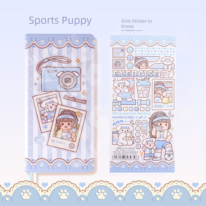 Little Fried Glutinous Rice Cake Stuffed with Bean Paste Journal Book Girl Good-looking Weeks Journal Book Suit Y2g Preppy Style Kids Girl Cute Little