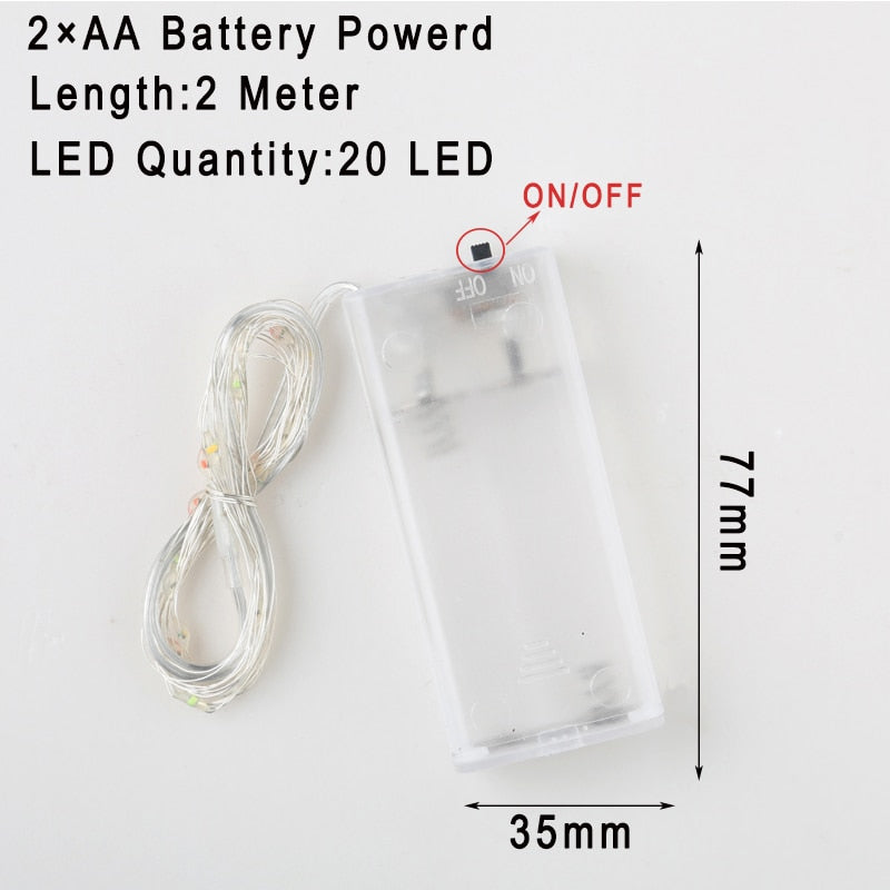Photo Clip USB LED String Lights Fairy Lights Outdoor Battery Operated Led Garland String Lights For Bedroom Home Decoration