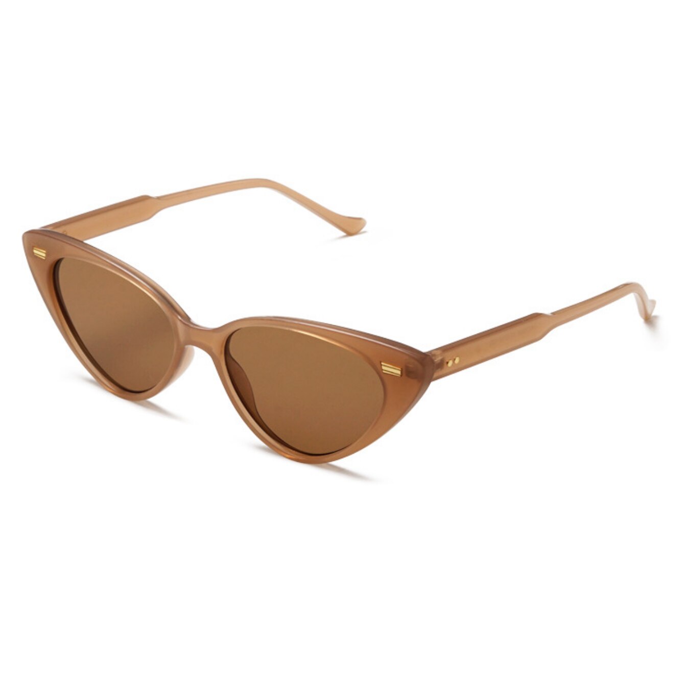 Women Cat Eye Sun Glasses Retro Rivet Cateye Sunglasses Ladies Vintage Eyewear Leopard Black Red Female Oculos De Sol