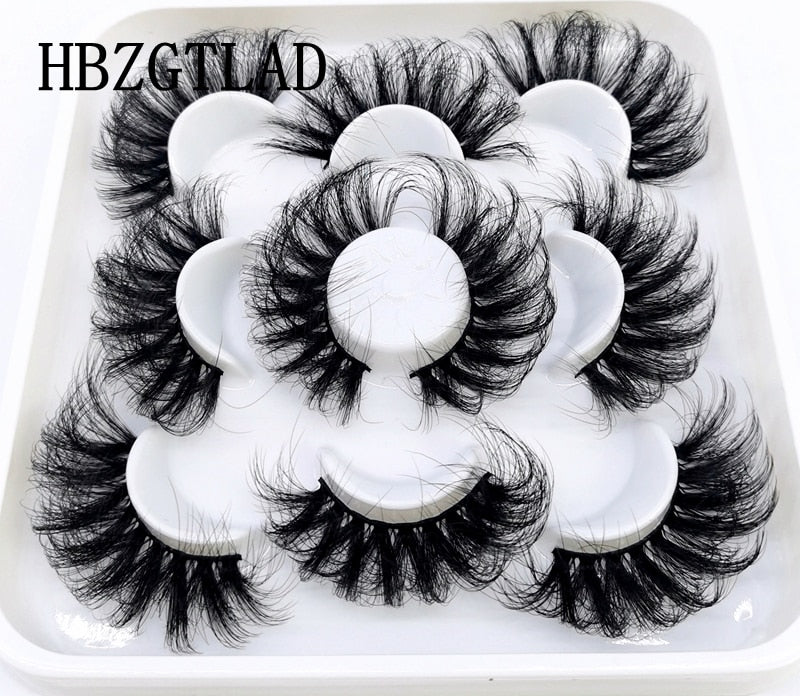 New 5 pairs natural false eyelashes fake lashes long makeup 3d mink lashes eyelash extension mink eyelashes for beauty 9D14