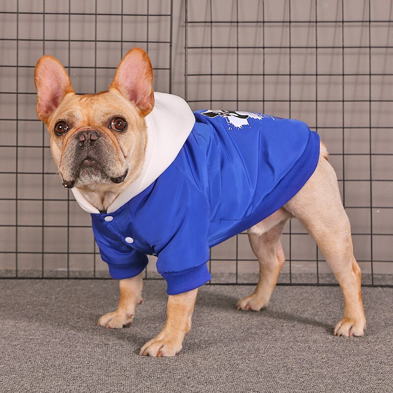 HOOPET Pet Dog Clothing Winter Outdoor Coat For Small Medium Dogs Cats Printed Dog Jacket