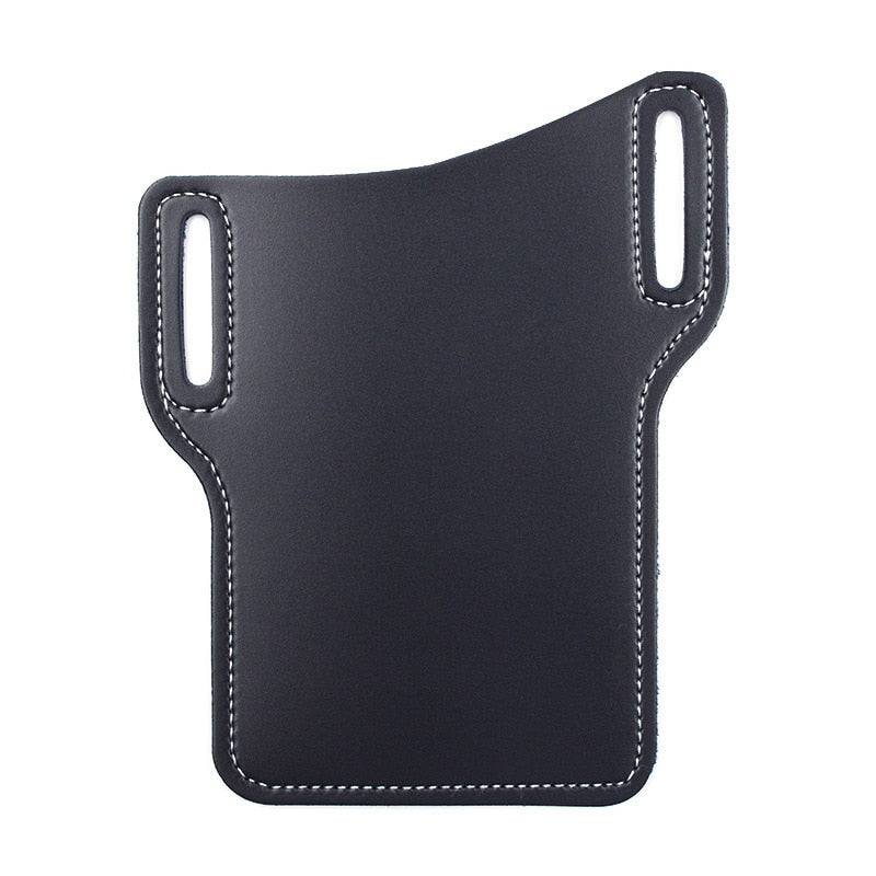 Men Phone Case Holster Cellphone Loop Holster Belt Waist Bag Props Leather Purse Phone Wallet Running Pouch Travel Camping Bags