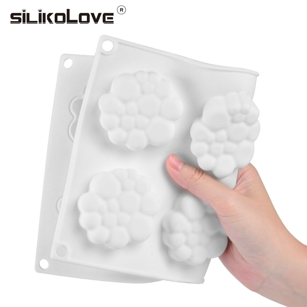 SILIKOLOVE 8 Cavity Silicone Cake Mold 3D Baking Tools Decorating Bakeware Mousse Dessert Pastry Moulds