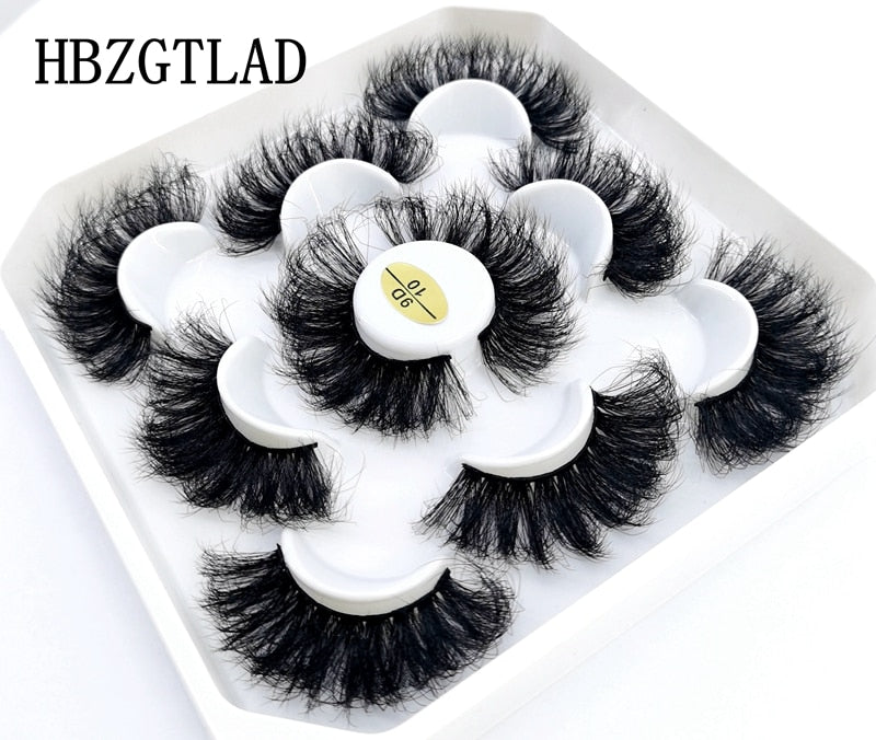 New 5 pairs natural false eyelashes fake lashes long makeup 3d mink lashes eyelash extension mink eyelashes for beauty 9D14