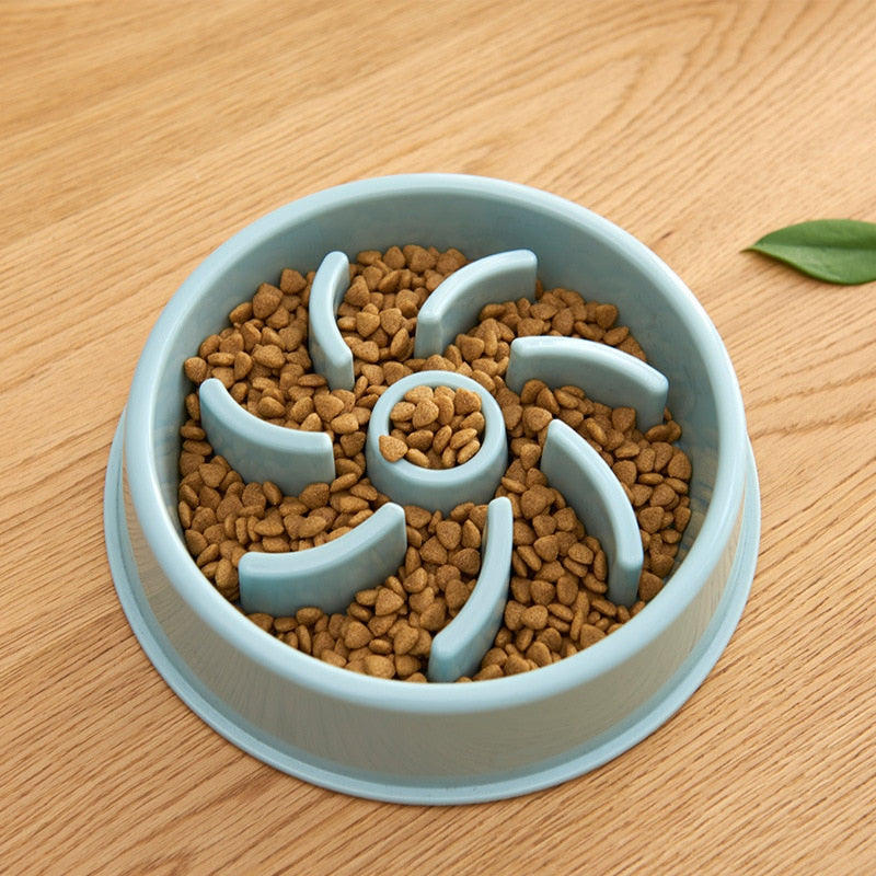 Pet Dogs Cats Slow Eating Bowl Feeding Food Bowls Puppy Slow Down Eating Feeder Dish Bowel Prevent Obesity Dogs Supplies
