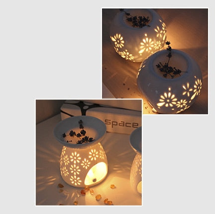 Aroma Lamp Wax Melts Warmer Electric Wax Melts Warmer Candle Lamp Oils Warmer  Fragrance Lamp Essential Oil Burner Night Light