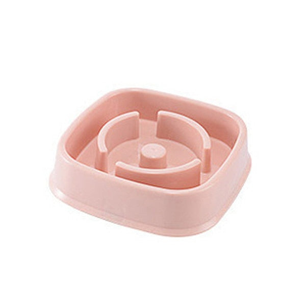 Pet Dogs Cats Slow Eating Bowl Feeding Food Bowls Puppy Slow Down Eating Feeder Dish Bowel Prevent Obesity Dogs Supplies