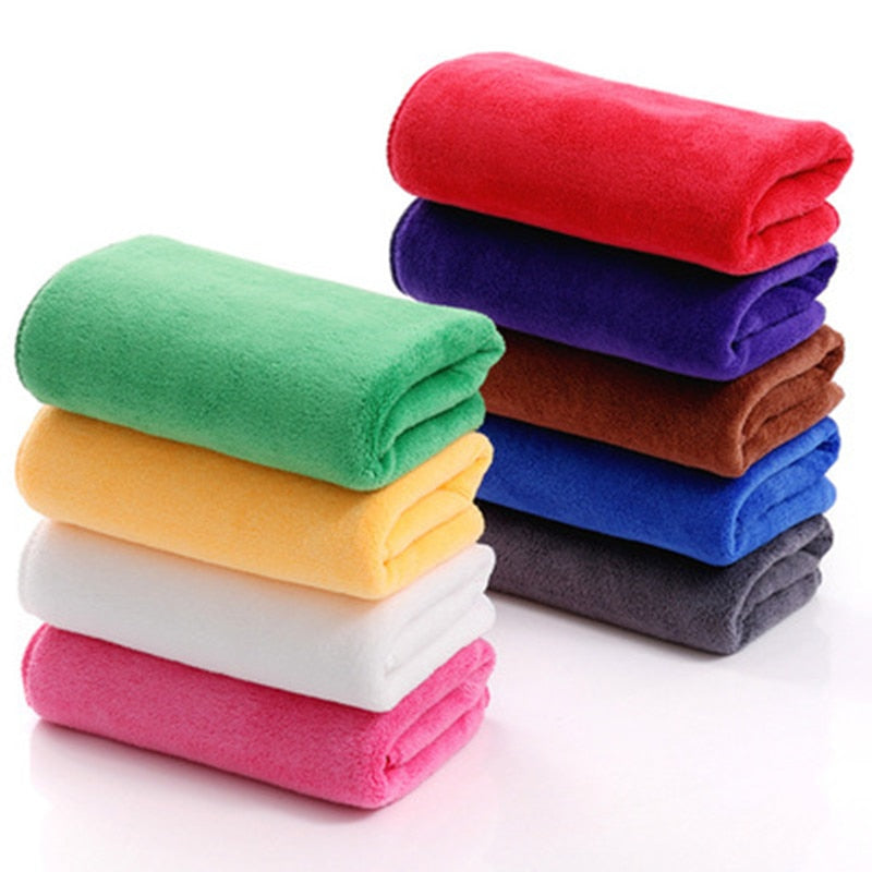 30X30/40/60cm Microfiber Super Absorbent Towel Car Wash Care Waxing Cleaning Towel Household Drying Cloth Towel Cleaning Pad