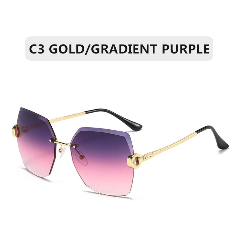 ZXWLYXGX Luxury Brand Sunglasses Women Fashion Black Retro Sun Glasses Vintage Lady Summer Style Sunglasses Female Famous UV400