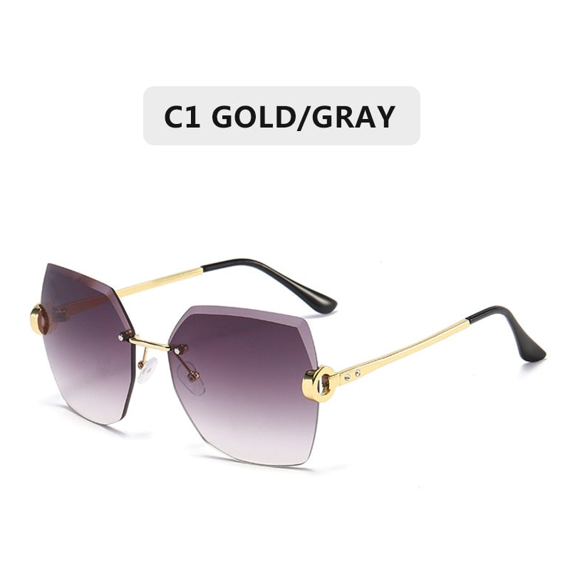 ZXWLYXGX Luxury Brand Sunglasses Women Fashion Black Retro Sun Glasses Vintage Lady Summer Style Sunglasses Female Famous UV400