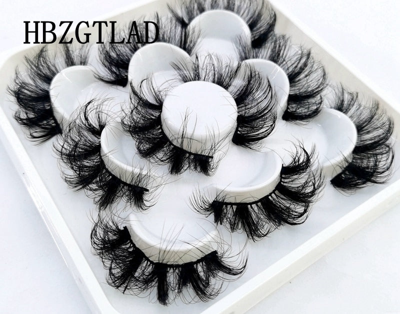 New 5 pairs natural false eyelashes fake lashes long makeup 3d mink lashes eyelash extension mink eyelashes for beauty 9D14