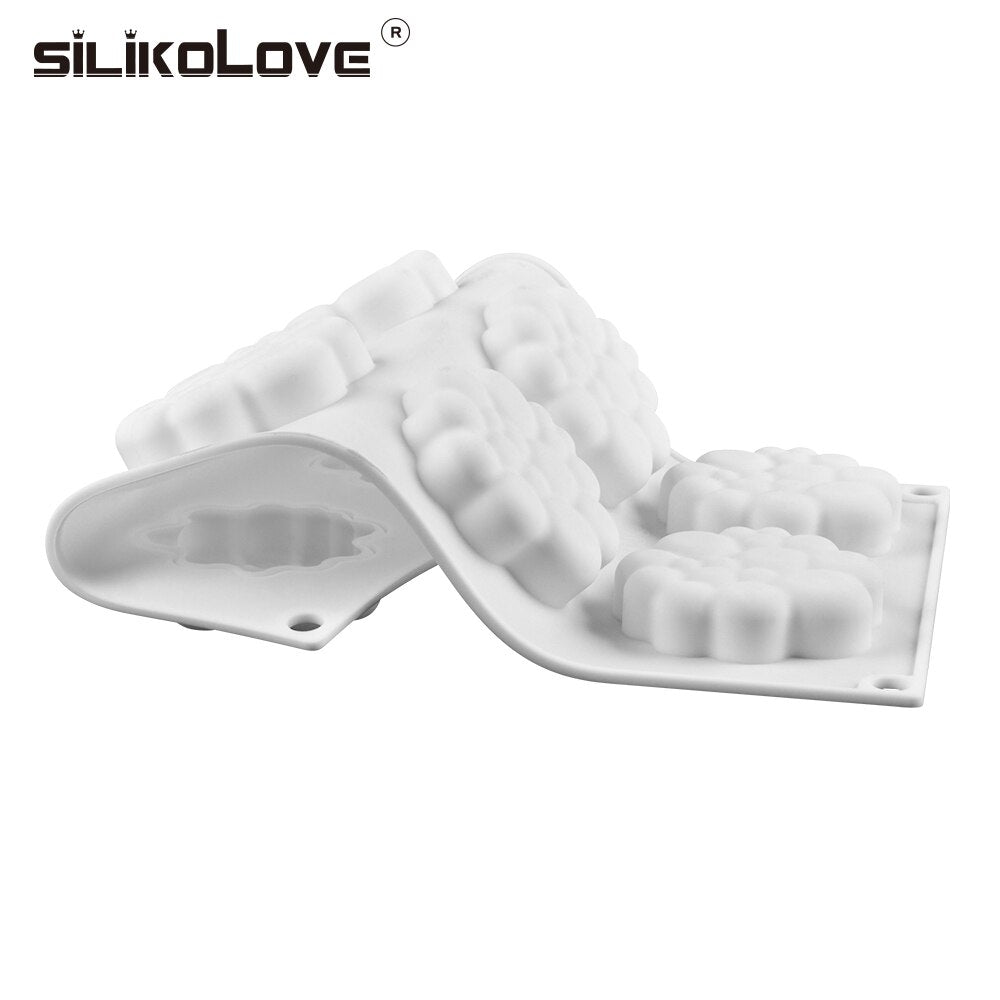 SILIKOLOVE 8 Cavity Silicone Cake Mold 3D Baking Tools Decorating Bakeware Mousse Dessert Pastry Moulds