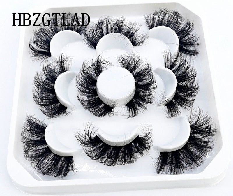 New 5 pairs natural false eyelashes fake lashes long makeup 3d mink lashes eyelash extension mink eyelashes for beauty 9D14