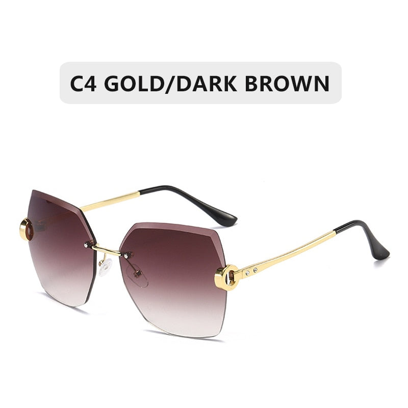 ZXWLYXGX Luxury Brand Sunglasses Women Fashion Black Retro Sun Glasses Vintage Lady Summer Style Sunglasses Female Famous UV400