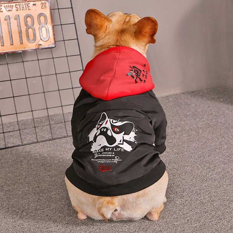 HOOPET Pet Dog Clothing Winter Outdoor Coat For Small Medium Dogs Cats Printed Dog Jacket