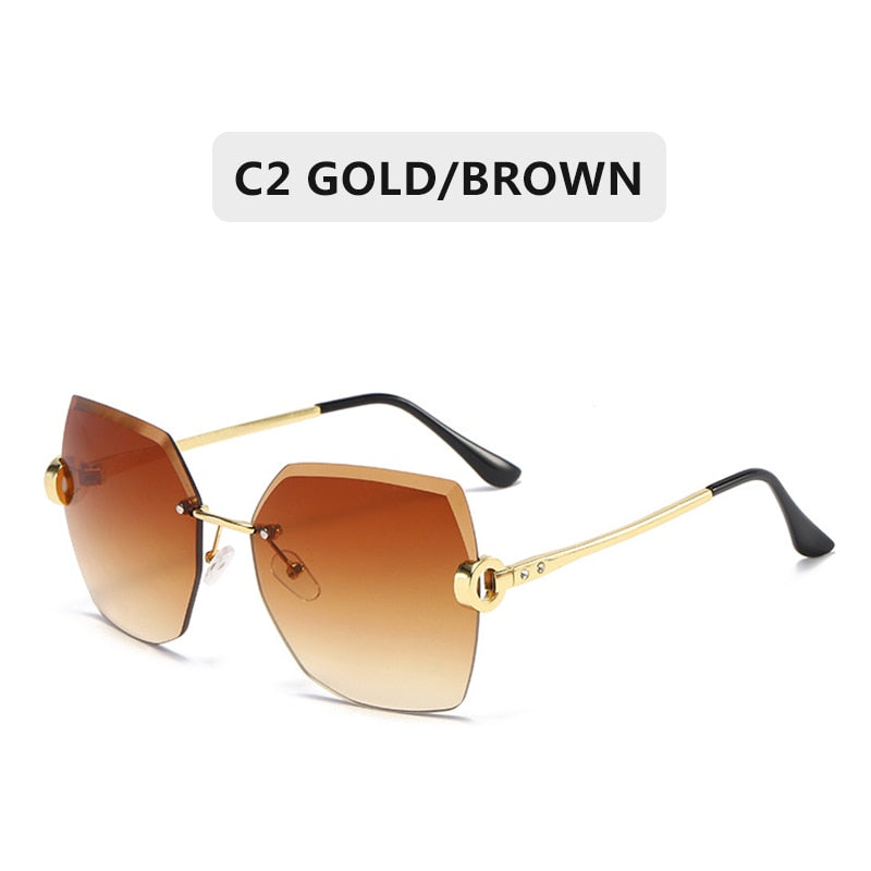 ZXWLYXGX Luxury Brand Sunglasses Women Fashion Black Retro Sun Glasses Vintage Lady Summer Style Sunglasses Female Famous UV400