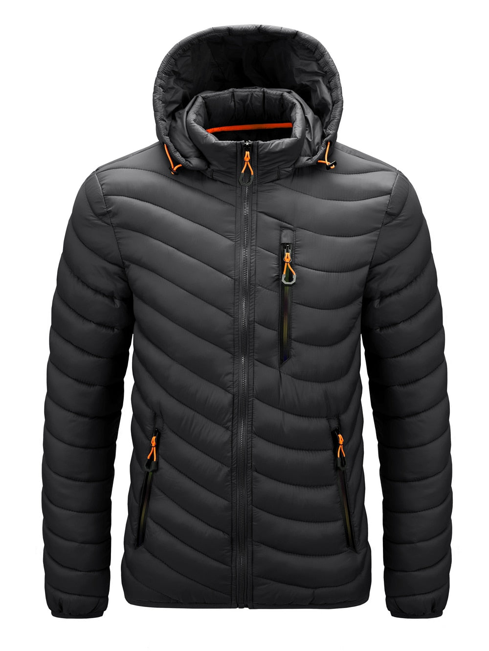 Warm Jacket Men Windbreaker 2022 New Spring Autumn Hooded Parkas Men's Fashion Casual Lightweight Cotton Padded Jacket Coat Male