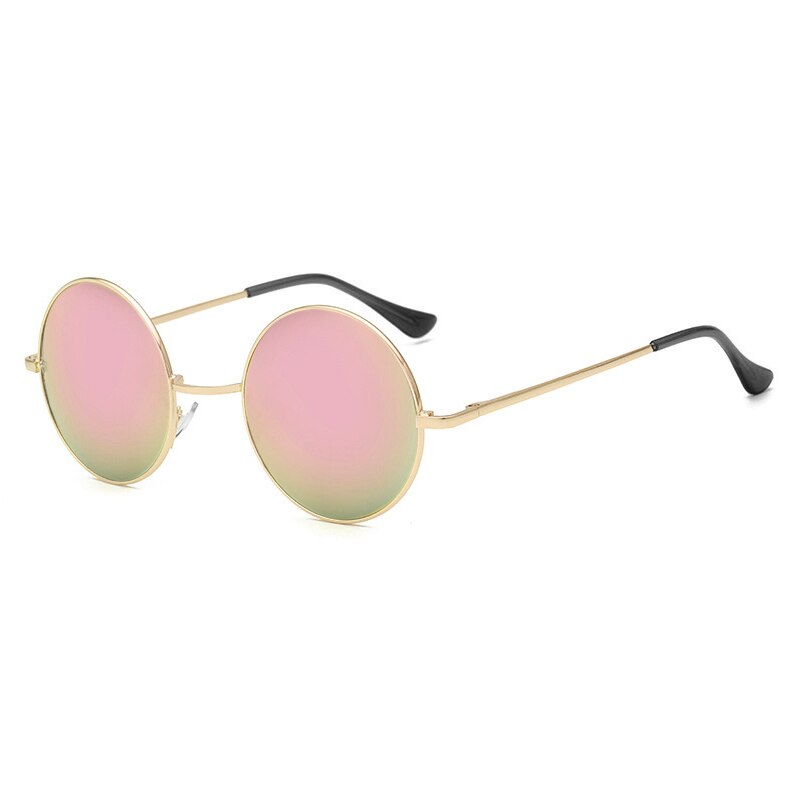 Retro Classic Sun Glasses Round Glasses Men Women Fishing Glasses Goggles Camping Hiking Driving Eyewear Metal Frame Sunglasses