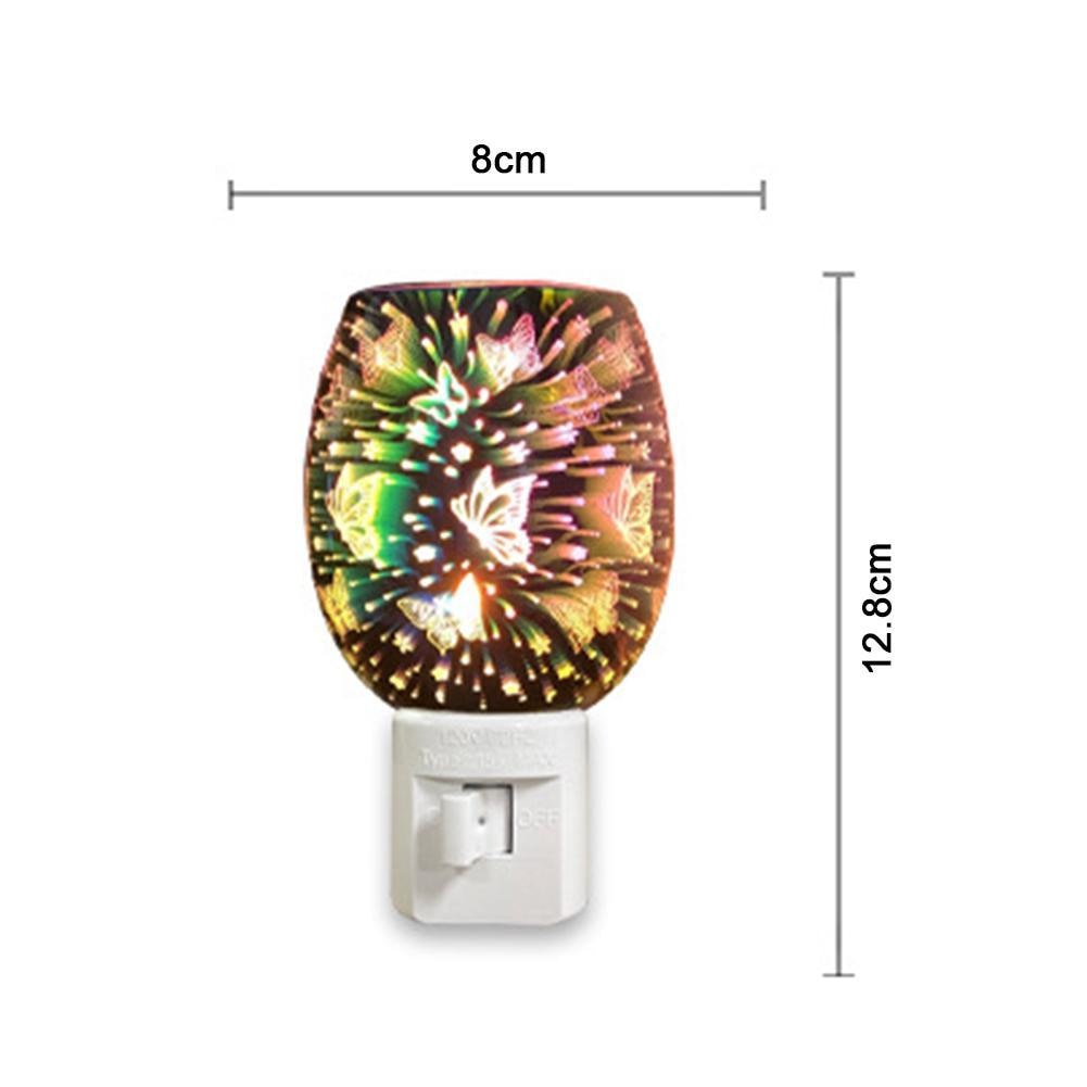 Plug Aromatherapy Diffuser Wax 3D Electric Melt Warmer Lamp Aroma Essential Oil Burner Night Light 2022 Home Decora