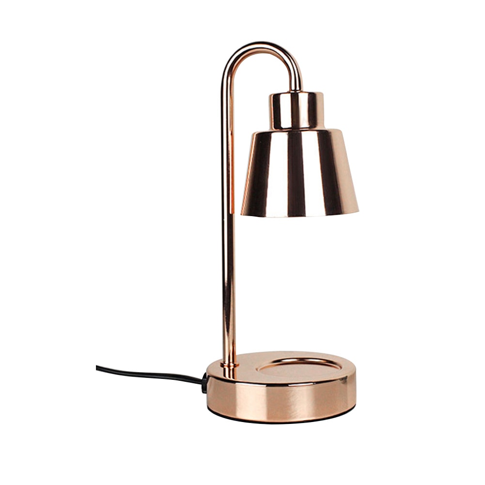 Electric Candle Melting Table Lamp Retro Candle Heating Lamp Safe Candle Melt Warmer Light Dimming Switch for Bedroom Decoration