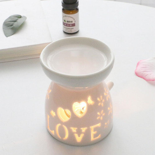 Wax Melt Essential Oil Burner, Ceramic Aroma Burners Assorted Wax Warmer Aromatherapy Tarts Holder Candle Scented Diffuser