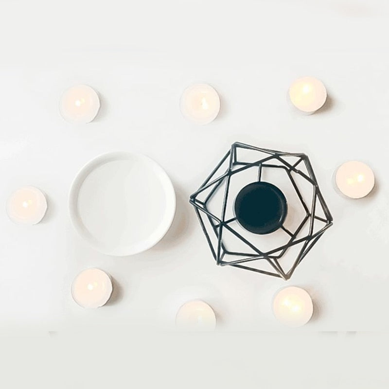 Aromatic Oil Burner, Geometric Ceramic Essential Oil Candle Holder Wax Melt Burner Warmer Melter fragrance for Home Offi