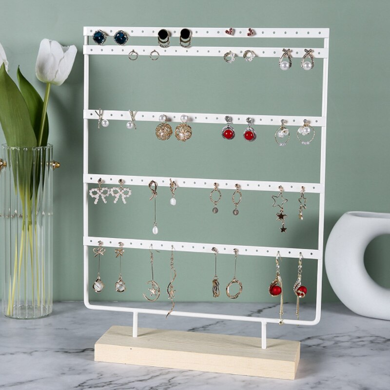 New Steel Stand for Earrings Pendants Bracelets Jewelry Display Stud Earrings Holder Jewellery Rack 3 Colors