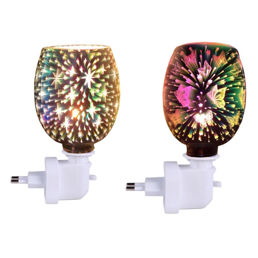 Plug Aromatherapy Diffuser Wax 3D Electric Melt Warmer Lamp Aroma Essential Oil Burner Night Light 2022 Home Decora