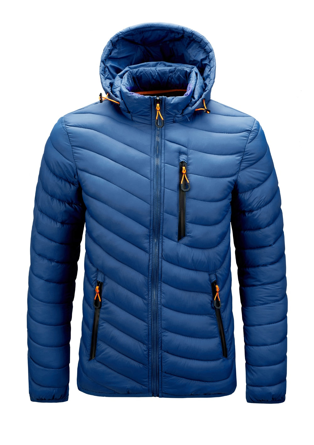 Warm Jacket Men Windbreaker 2022 New Spring Autumn Hooded Parkas Men's Fashion Casual Lightweight Cotton Padded Jacket Coat Male