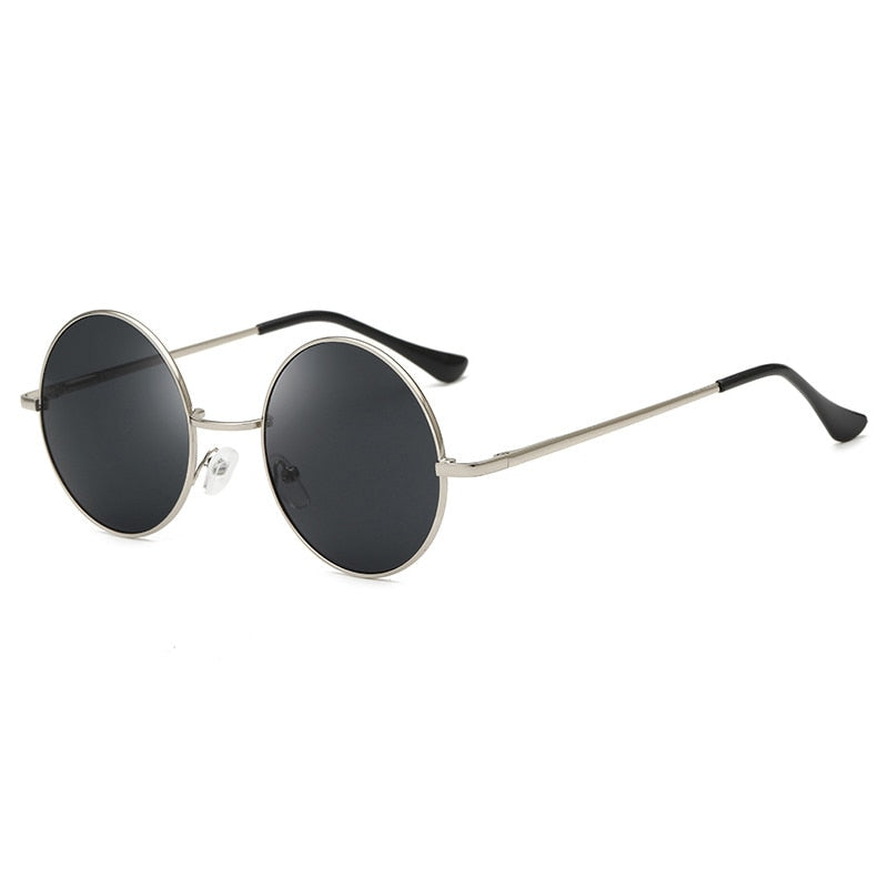 Retro Classic Sun Glasses Round Glasses Men Women Fishing Glasses Goggles Camping Hiking Driving Eyewear Metal Frame Sunglasses