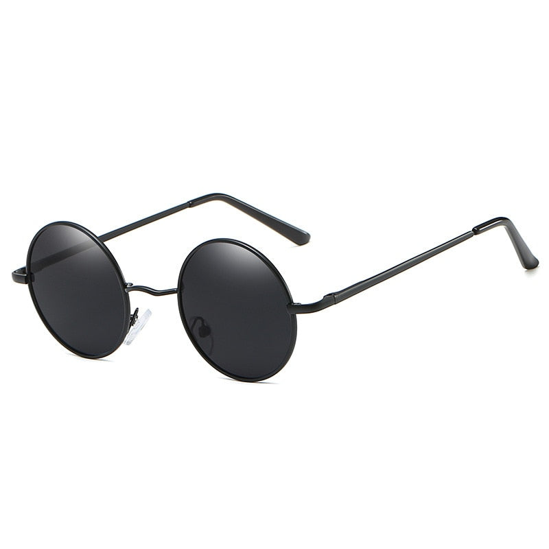 Retro Classic Sun Glasses Round Glasses Men Women Fishing Glasses Goggles Camping Hiking Driving Eyewear Metal Frame Sunglasses