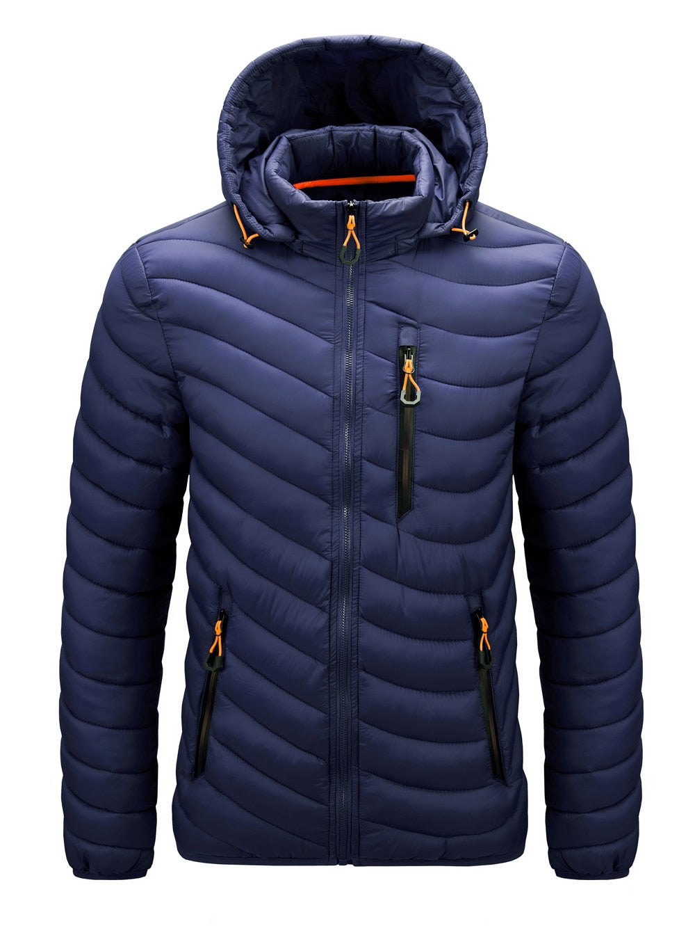 Warm Jacket Men Windbreaker 2022 New Spring Autumn Hooded Parkas Men's Fashion Casual Lightweight Cotton Padded Jacket Coat Male