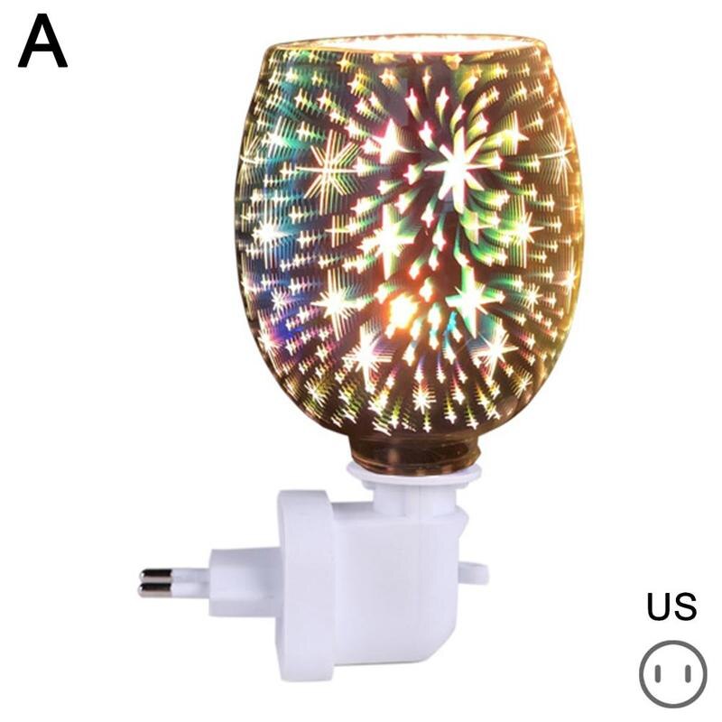 Plug Aromatherapy Diffuser Wax 3D Electric Melt Warmer Lamp Aroma Essential Oil Burner Night Light 2022 Home Decora