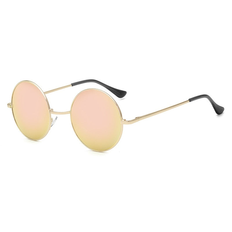 Retro Classic Sun Glasses Round Glasses Men Women Fishing Glasses Goggles Camping Hiking Driving Eyewear Metal Frame Sunglasses